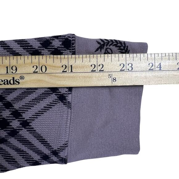 Y2K PINK Victoria’s Secret Plaid Thermal Top 2XL | Mauve Black Lounge Crest NWT - Picture 12 of 13